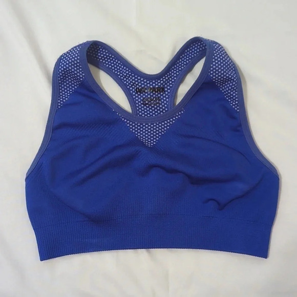 Ivy Park Seamless Racerback Sports Bra, Color Cobalt Blue Size XXS/XS - Picture 3 of 14